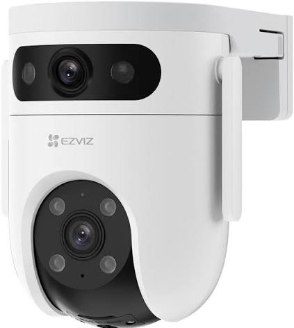 [CS-H9c-R100-8H33WKFL] Ezviz - Cámara WiFi Inalámbrica PT Doble Lente 2K+ (4 Megapíxel), Seguimiento Inteligente, Audio Bidireccional, Resistente a la Intemperie IP65,