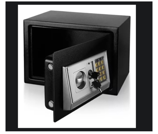 [PMCFT-20] Modelo T-20 Caja Fuerte Digital Color Negro (31X20CM), Teclado LED, Incluye Llaves de Emergencia, Metálica, Color Negro