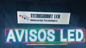 Aviso led medidas 1mt de largo x 20 cm de ancho p10